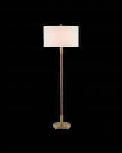 Currey 8000-0081 - Bravo Mahogany Floor Lamp