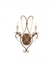Currey 5880 - Crystal Lights Gold Wall Sconce