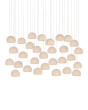 Currey 9000-1182 - Virtu 30-Light Linear Multi-Drop Pendant