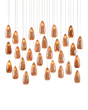 Currey 9000-0907 - Rame 30-Light Linear Multi-Drop Pendant
