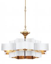 Currey 9000-0857 - Grand Lotus Large White Chandelier