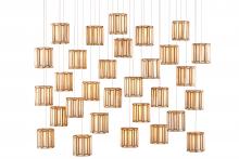 Currey 9000-0893 - Daze 30-Light Linear Multi-Drop Pendant