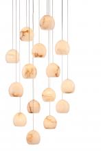 Currey 9000-0898 - Lazio 15-Light Round Multi-Drop Pendant