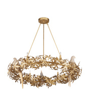 Currey 9000-1320 - Aviary Gold Ring Chandelier
