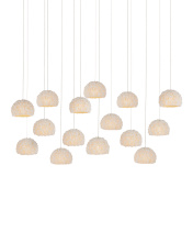 Currey 9000-1181 - Virtu 15-Light Linear Multi-Drop Pendant