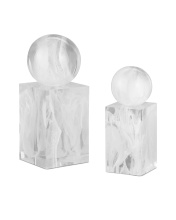 Currey 1200-0908 - Nova White Objects Set of 2