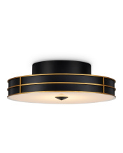 Currey 9999-0071 - Fielding Black Flush Mount