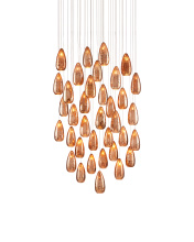 Currey 9000-0908 - Rame 36-Light Round Multi-Drop Pendant