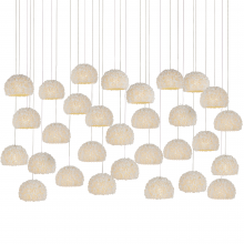 Currey 9000-1182 - Virtu 30-Light Linear Multi-Drop Pendant