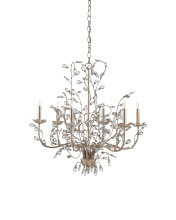 Currey 9973 - Crystal Bud Medium Silver Chandelier