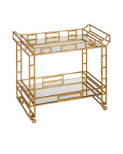 Currey 4217 - Odeon Gold Bar Cart