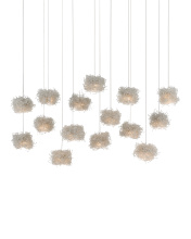 Currey 9000-0699 - Birds Nest 15-Light Linear Multi-Drop Pendant